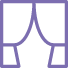 Icon Gardinen Grafik eines Vorhangs